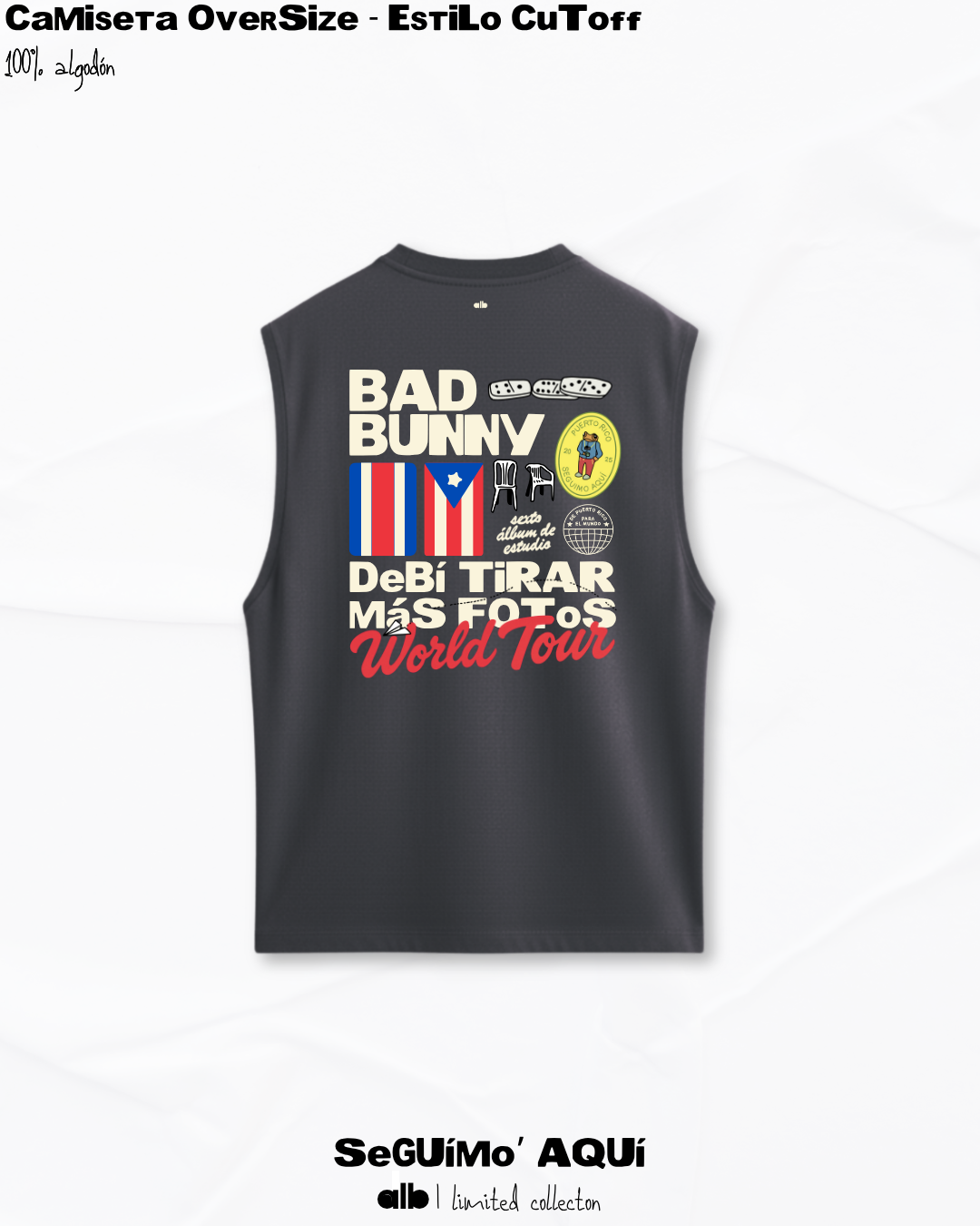 Camiseta Oversize PRxCR - Cutoff